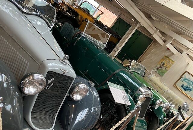 Inspiration of SS25. Grey and green vintage cars.